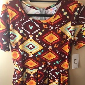 LuLaRoe Disney Amelia Dress Xl